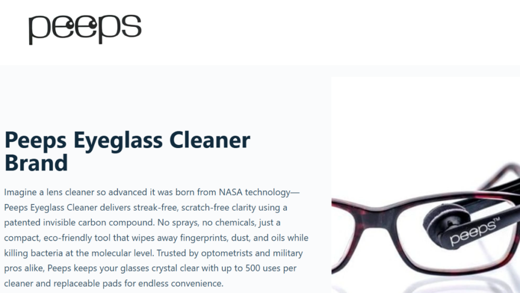Peeps Eyeglass Lens Cleaners